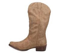 ROPER Women's Riley Western Boot, Tan, 8 UK