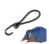 Ropes with Hooks, Small Ropes, Elastic Short Straps with Hooks, Small Straps for Hammock, Hiking, Awning, Canopy, Portable for All Weather