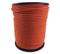 RopeServices UK 12mm Orange x 100 Metres, Braided Polypropylene Paracord Drawstring Camping