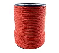 RopeServices UK 12mm Red Double Braid Polyester Rope x 35 Metres, Quality Docklines Marine