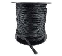 Ropeservices Uk 18mm Black Double Braid Polyester Rope 100 Metre Reel