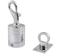 Ropeservices Uk 24mm Polished Chrome Trigger Hook And Eye Plate Decking Barrier Rope Fittings Set