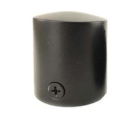 RopeServices UK 24mm Powder Coated Black Decking Rope End Cap, Deck Post End Fixing Post Fitting