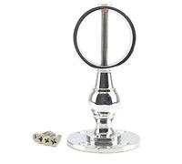 RopeServices UK 40mm Polished Chrome Decking Rope Standard Handrail Bracket, Deck Post End Fixing Post Fitting