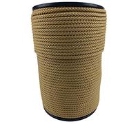 RopeServices UK 6mm Beige Polypropylene Braided Poly Rope Cord x 40 Metre Strong String