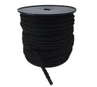 RopeServices UK - 8mm Black 3 Strand Nylon Rope x 35 Metres On A Reel, Anchor Boat Mooring Yacht, Moorings