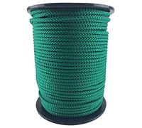 RopeServices UK 8mm Emerald Green Polypropylene Braided Poly Rope Cord x 50 Metre Strong String
