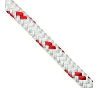 Ropeservices Uk 8mm White With Red Fleck Double Braid Polyester Rope X 80 Metre Reel