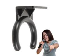 rophone Holder,Black Wired rophone Hook Wall Mount - Stand Cable Holder, Wall Clip Clamp, Ring for Wired Audio