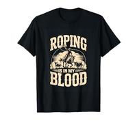 Roping is in My Blood Cowboy Rodeo Roper T-Shirt
