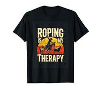 Roping is My Therapy Cowboy Rodeo Ranch Life T-Shirt