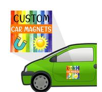 RoPox 2 Pack Custom Car Magnet Sign, Custom Magnetic Bumper Sticker Customizable Magnet, Choose Your Text and Image, Customizable for Businesses, Advertising, Personal Use, Gifts, Multiple Size