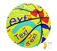 RoPox Custom All Printed Basketball, Personalized Ball with Name or Photo, PU Leather Steeetball for Indoor/Outdoor Games, for Son, Daughter, Boy or Girl