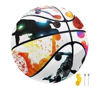 RoPox Custom All Printed Basketball, Personalized Ball with Name or Photo, PU Leather Steeetball for Indoor/Outdoor Games, for Son, Daughter, Boy or Girl