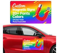 RoPox Custom Car Magnet Stickers,Customizable Car Magnet Sticker Text/Logo/Image,Prevent Car Scratches Dents, Personalised car Magnetic Signs,for Cars, Businesses, Advertising, Personal Use, Gifts