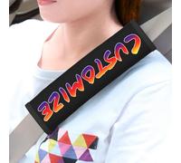 RoPox Custom Universal Car Seat Belt Pad Personalized, Personalized DIY Auto Shoulder Seatbelt Pads Auto Interior Accessories, Customized Car Accessories Compatible with Most Cars