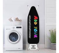 RoPox Ironing Board Cover, Customize Elastic Edge Padding Ironing Board Covers, Various sizes, custom made ironing board cover padded, With your own photos and text, Easy Fit and Scorch Resistant