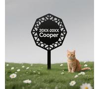 RoPox Personalized Pet Headstones, Customizable with photos and text, Outdoor Decorative Memorial Headstone, Garden Sympathy Stake Ornaments, for Any Animal Loss of Pet Gifts