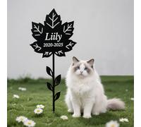 RoPox Personalized Pet Headstones, Customizable with photos and text, Outdoor Decorative Memorial Headstone, Garden Sympathy Stake Ornaments, for Any Animal Loss of Pet Gifts