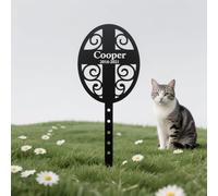 RoPox Personalized Pet Headstones, Customizable with photos and text, Outdoor Decorative Memorial Headstone, Garden Sympathy Stake Ornaments, for Any Animal Loss of Pet Gifts