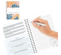 Roqalmia Bible Guide,52-Week Spiral Notebook | Bible Study Notebook - for Women Mother Church Baptism Graduation Morning Routine Evening Reflection Note Taking Personal Growth