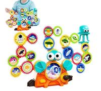 Roqalmia Gear Toys,Educational Learning Activities,Gear Interlocking Sets - for Boys Kids Birthday Party Home Preschool School Travel Beach