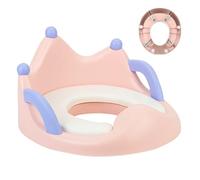 Roqalmia Toilet Training Seat, Comfortable Non-Slip Potty Seat with Handles, Potty Training with Backrest, Waterproof Portable Toilet Trainer for Boys Girls Kids Children