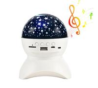 Roqalmia Wireless Charging Speaker,Wireless Starry Projection Light - Speaker Lighting, Colorful Projector With For Home, Projection Lamp For Outdoor Indoor For Kids Adults
