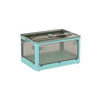 Roqao Storage Boxes with Lids, 50L Really Useful Box, Stackable Storage Drawers on Wheels, Foldable Plastic Storage Box for Bedroom Living Room Study Office