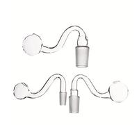 RORA 3pcs 18mm Male Glass Bong Bowl Handmade Water Pipes Bong Adapter - Clear Thick S Bowl for Glass Bongs Thick Big Bowls