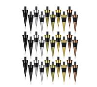Rordigo 30 Pieces Blank Bottle Stopper with Threaded Post Metal Wine Stopper Inserts Set Hardware for Wood Turning DIY Project Easy Install