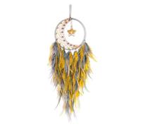 Rordigo Dream Catcher with Star Pendant Dream Catcher for Bedroom, for Wall Hanging Craft Gifts Yellow