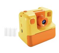 Rordigo Kids Instant Camera Print Camera 1080P HD Digital Camera Photo Paper Child Toy Camera for Birthday Easy Install -Orange