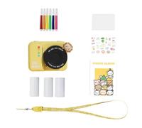 Rordigo Kids Instant Print Camera 3Inch Screen WIFI HD Digital Camera with 48MP Dual Lens Thermal Photo Paper (Yellow) Easy to Use