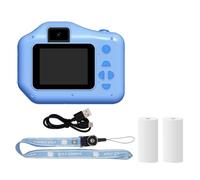 Rordigo Kids Instant Printing Camera with 1080P Selfie Digital Camera Girls Boys Birthday Blue
