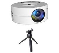 Rordigo Mini Projector LED Home Media Player Audio Portable Projectors with Projector Stand USB Projection Same Screen Mirror Easy to Use -A