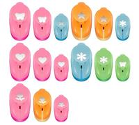 Rordigo Pack of 15 Craft Hole Punches Shapes Handmade Scrapbook Paper Punches Shape Cutter for Paper Mixed Shape Hole Punch, Fine Workmanship