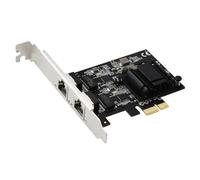 Rordigo PCIE to 2-Port 2.5G Gigabit Network Card Server Desktop Soft Routing 2500M High-Speed RJ45 RTL8125BG 1 PCS
