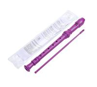 Rordigo Purple 8 Hole Soprano Recorder Set with Cleaning Rod, C Key Recorder Set German Style for Kids, Beginners, Students