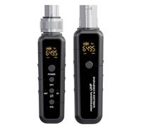 Rordigo UHF Wireless Microphone Converter XLR Transmitter and Receiver 640-690MHz Black 1Set