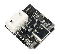 Rordigo USB-C to Serial Port UART Board Module Isolated USB to TTL Module 3.3V TYPE-C Download Cable Upgrade Brush Industrial 1 Piece Black