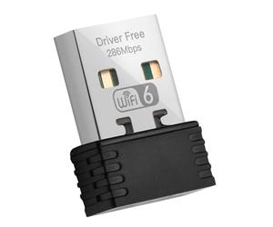 Rordigo Wireless WiFi 6 Adapter AX286 2.4GHz Free Driver USB Network Card for Win7/10/11 Computer Mini WiFi Receptor