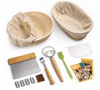 Rorecay Sourdough Starter Kit with Banneton Bread Proofing Baskets
