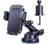 Rorhxia [Military-Grade] 3-in-1 Phone Holders for Your Car, [2025 Most Stable and Flexible Suction Cup] Vent Dashboard Windshield Cell Phone Mount Car Fit for All Phones, iPhone, Samsung