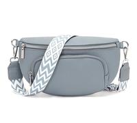 Rorimyth Bum Bag Women's Black Shoulder Bag Women's Small Vegan Leather Handbag Crossbody Bag Belt Bag Chest Bag Waist Bag, grey, Contemporary