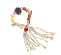 RORIOS Bohemian Beaded Tassel Watch for Women Quartz Analog Wristwatch with Handmade Band Fashion Dress Watches for Daily/Travel/Party Black