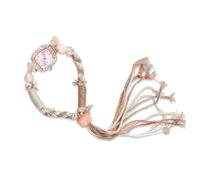 RORIOS Boho Watch for Women - Bohemian Handmade Weave Bracelet Wristwatch Vintage Beaded Tassel Casual Beach/Travel/Festival Fashion Accessory Pink