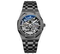 RORIOS Business Dress Men's Automatic Mechanical Watch with Luminous Hands and Stainless Steel Strap