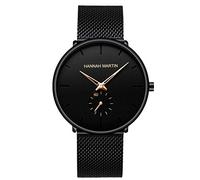 RORIOS Business Men Minimalist Watch Sport Watch Quartz Analog Watches Stainless Steel Mesh Strap Waterproof Ultra Thin Wrist Watches