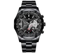 RORIOS Business Mens Watches Luminous Watch Analog Movement Quartz Watch with Stainless Steel Band Classic Wrist Watch for Men